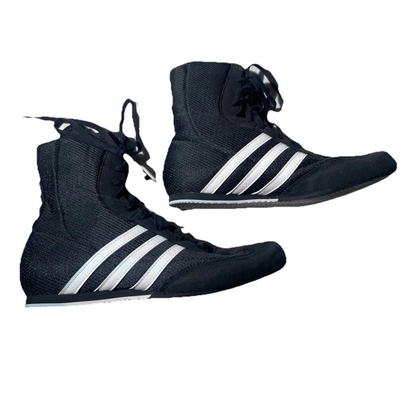 Adidas Box Hog 2 Black Boxing Shoes Boots FX0561 Unisex Mens 7 Women’s 8 EU 40 - Picture 8 of 16
